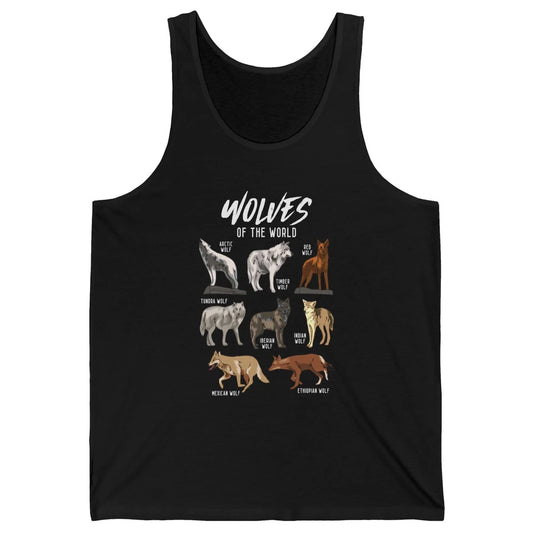 Wolves Of The World Wild Animal Moon Hunter Wolf Hunting Unisex Jersey Tank