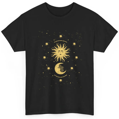 Celestial Mystical Sun Moon Gothic Boho Bohemian Astrology Classic Unisex T-Shirt