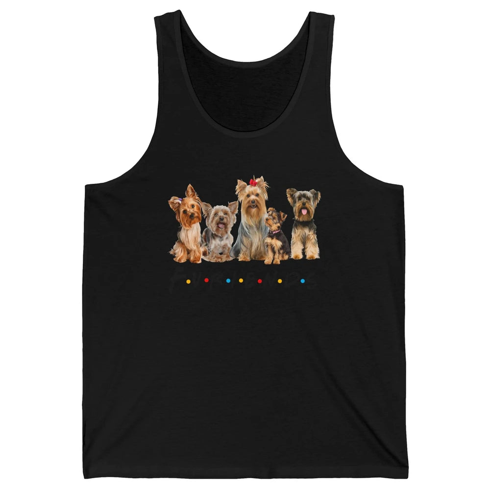 Funny Yorkie Furiends Merry Christmas Hat Yorkshire Terrier Unisex Jersey Tank