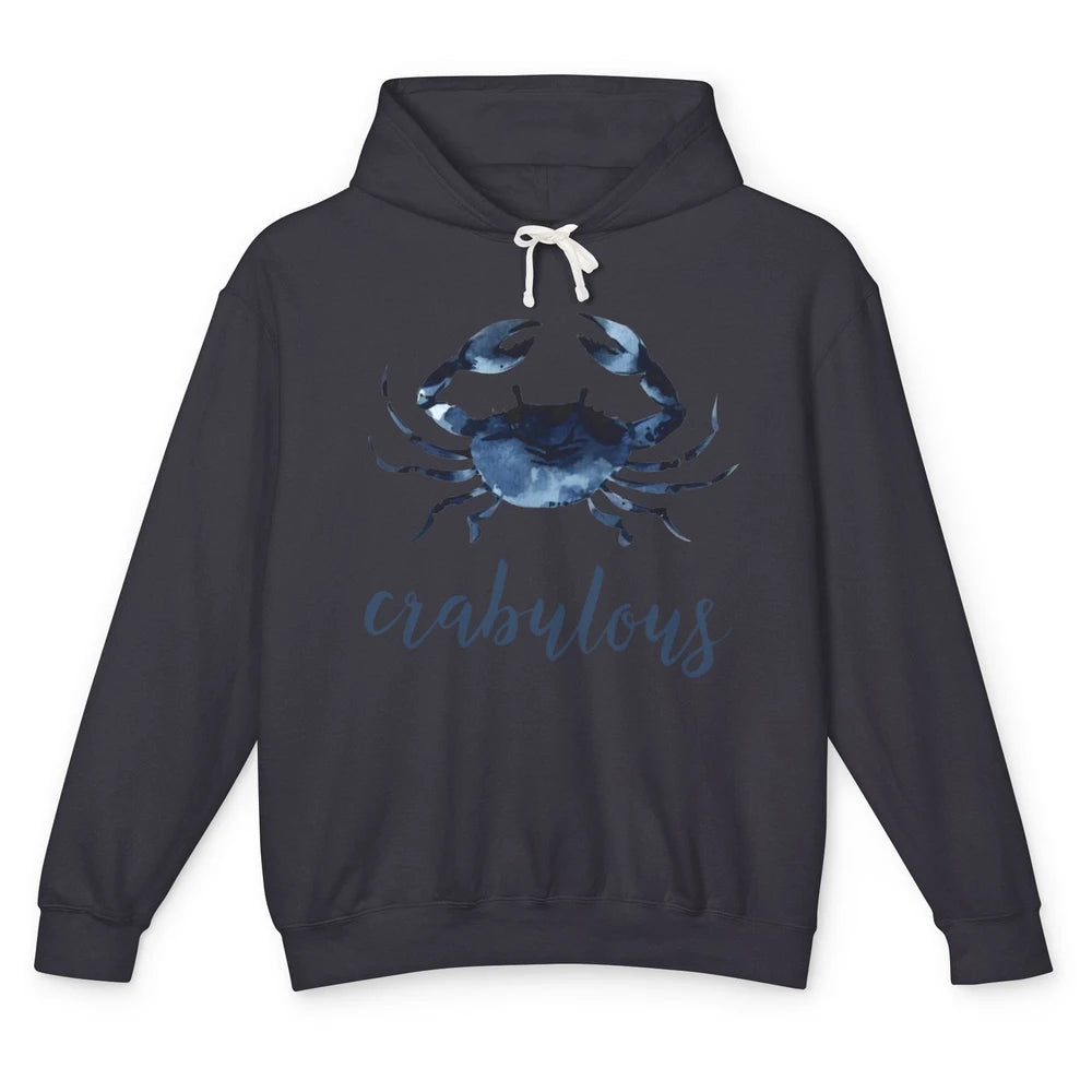 Crabulous Crab Season Feeling Crabulous Crab Lovers Gift Unisex Lightweight Hoodie