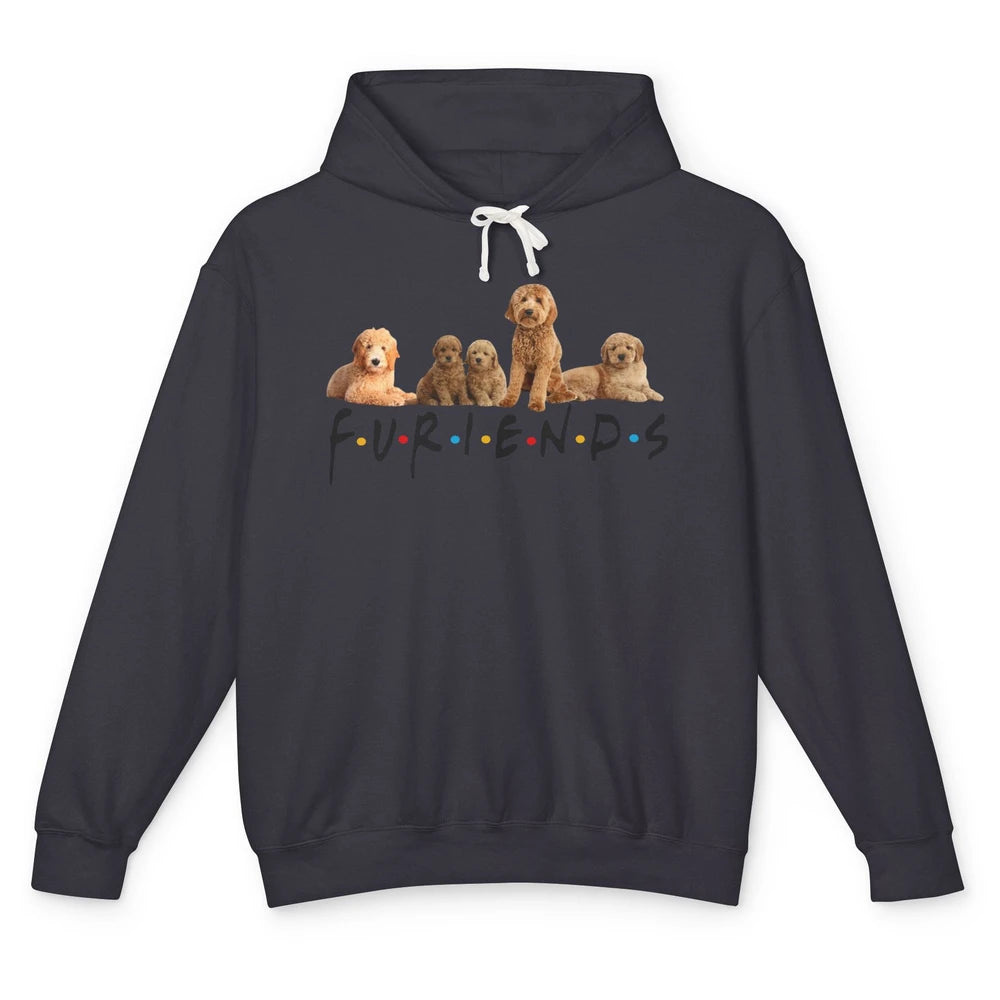 Golden Doodle Furiends Cute Doodle Dog Friends Doodle Lovers Unisex Lightweight Hoodie