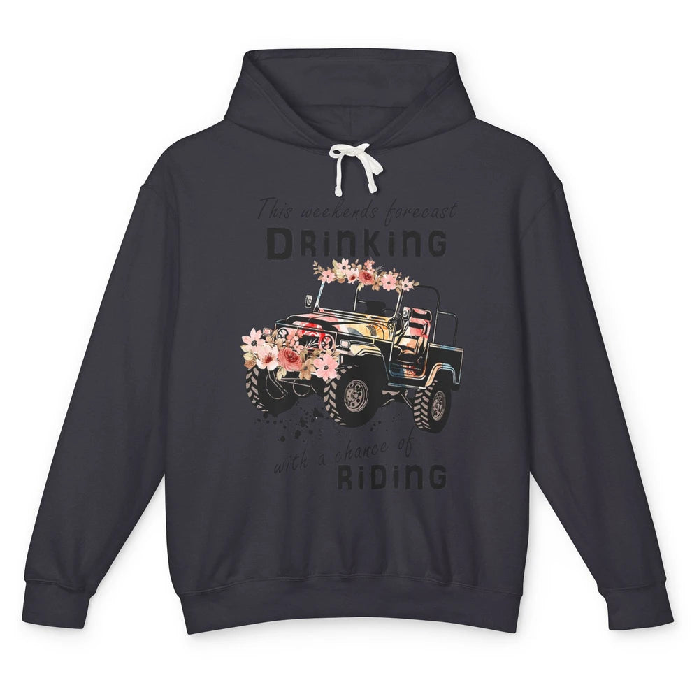 Drinking With Chance Riding Truck Mud UTV ATV SXS Offroad Unisex Lightweight Hoodie