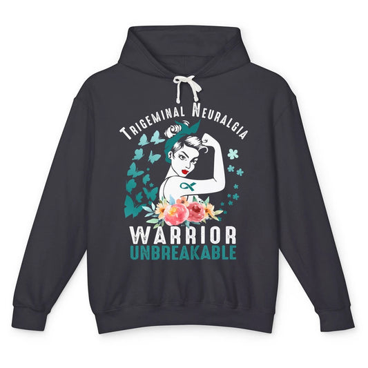 Trigeminal Neuralgia Warrior Unbreakable Strong Woman Unisex Lightweight Hoodie