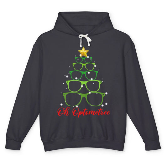 Glasses Christmas Tree Oh Optometree Optometry Optician Gift Unisex Lightweight Hoodie