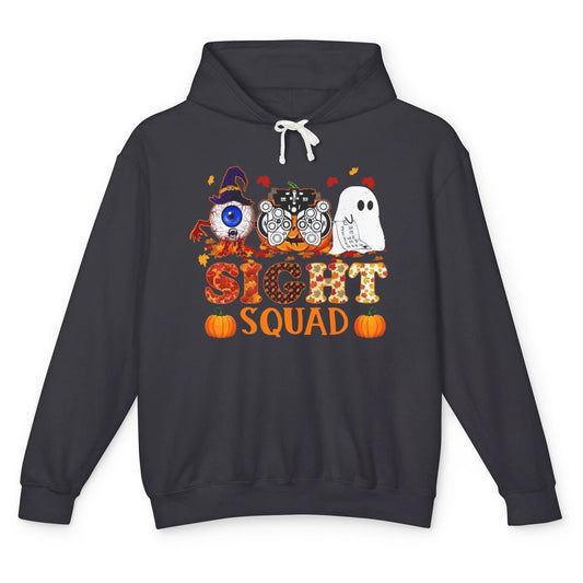 Optometrist Halloween Sight Squad Witch Pumpkin Optician Unisex Lightweight Hoodie