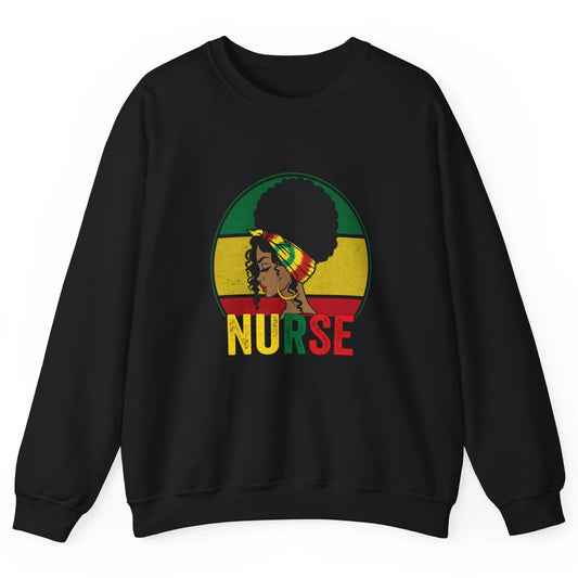 Black History Month Nurse Registered Black Women Medical Unisex Crewneck Sweatshirt