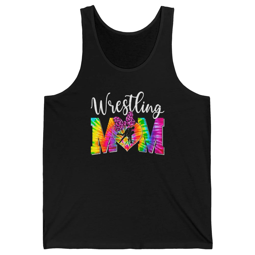 Vintage Sports Wrestling Mom Mama Martial Art Tie Dye Retro Unisex Jersey Tank