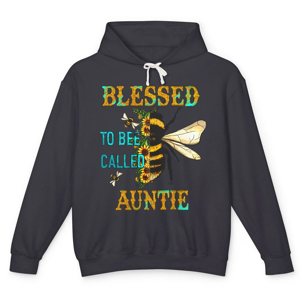 Blessed To Bee Called Auntie Pregnancy Nephew Niece Gift Unisex Lightweight Hoodie