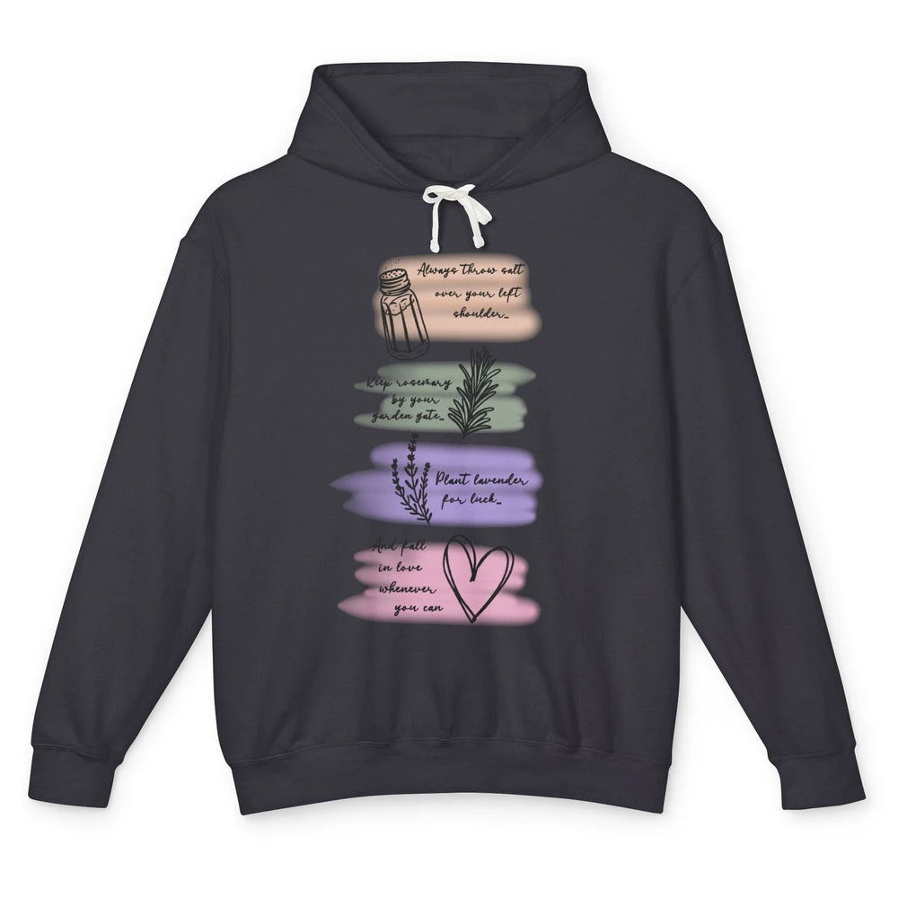 Practical Magic Witch Gardening Card Gardeners Plant Lovers Unisex Lightweight Hoodie