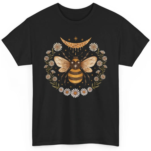 Funny Bee Honey Moon Cute Bee Lovers Classic Unisex T-Shirt