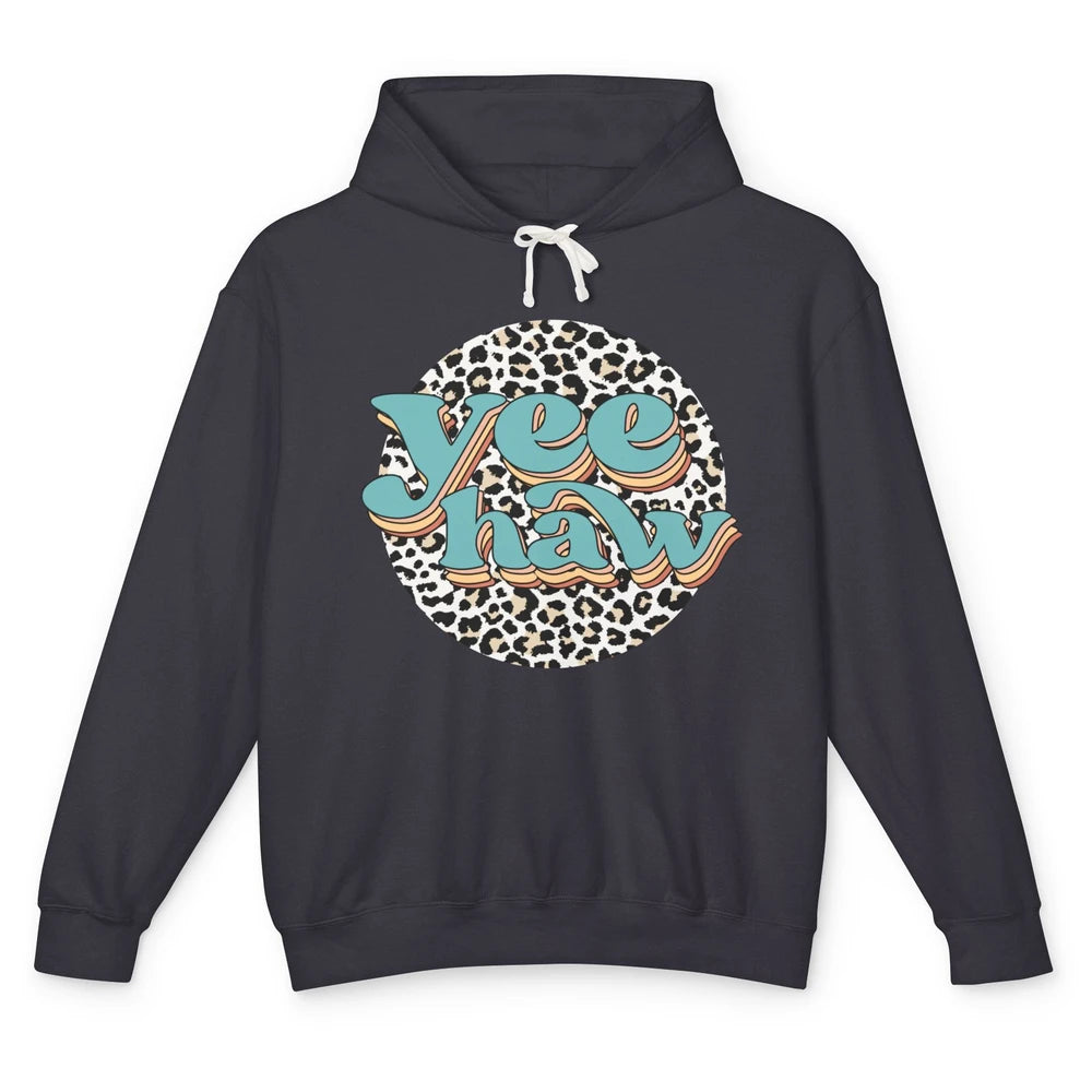 Leopard Cowboy Yeehaw Hold Your Horses Western Cowgirls Gift Unisex Lightweight Hoodie