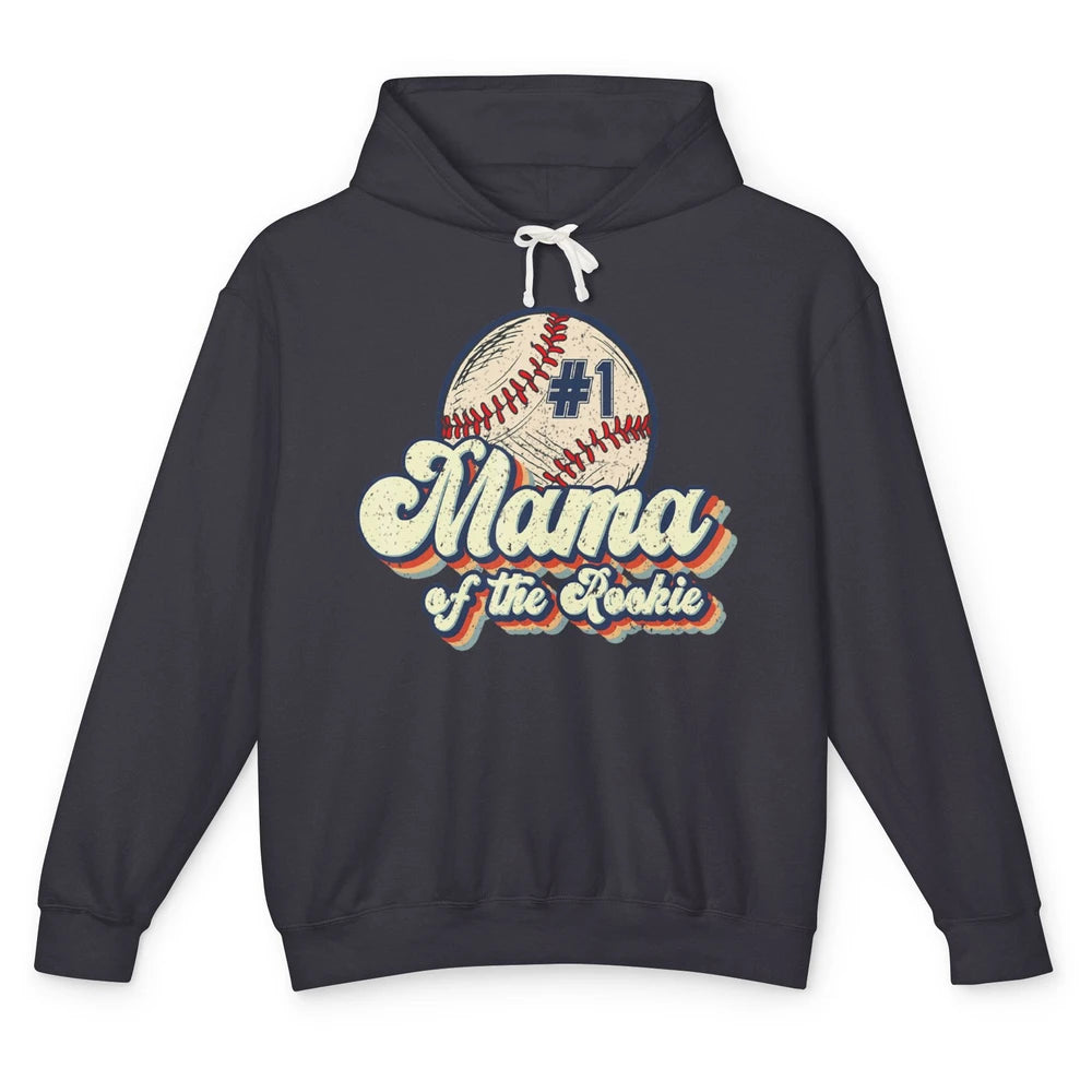 Mama Of Rookie Baseball Mom Softball Players Mother Mommy Unisex Lightweight Hoodie