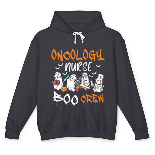 Funny Oncology Nurse Ghost Boo Crew Nursing Spooky Halloween Unisex Lightweight Hoodie