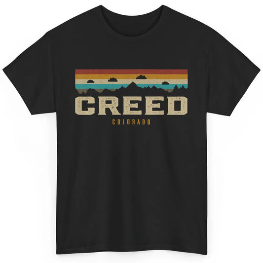 Creed Mountains Colorado Vintage Hiking Camp Retro Camping Classic Unisex T-Shirt