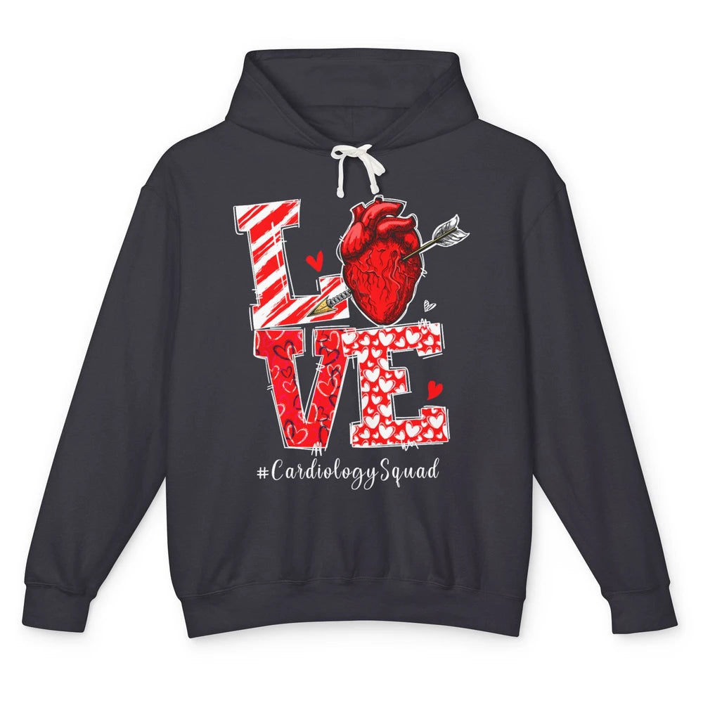 Love Cardiology Cardiologist Cardiac Nurse Valentine Day Unisex Lightweight Hoodie