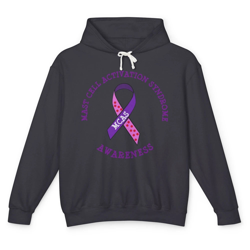 MCAS Mast Cell Activation Syndrome Awareness MCAS Ribbon Unisex Lightweight Hoodie