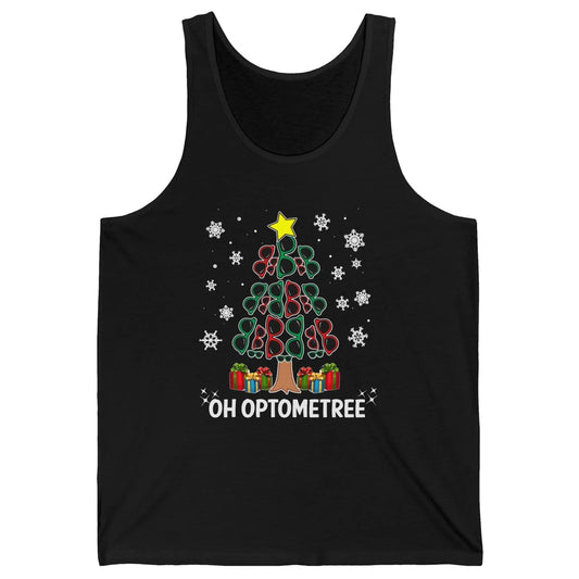 Glasses Christmas Tree Oh Optometree Optometry Optician Gift Unisex Jersey Tank