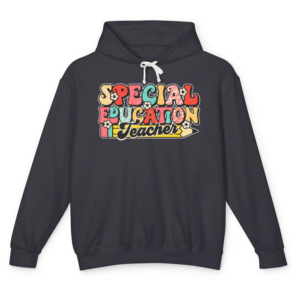 Sped Teacher Special Education Teacher Speech Therapy Retro Unisex Lightweight Hoodie