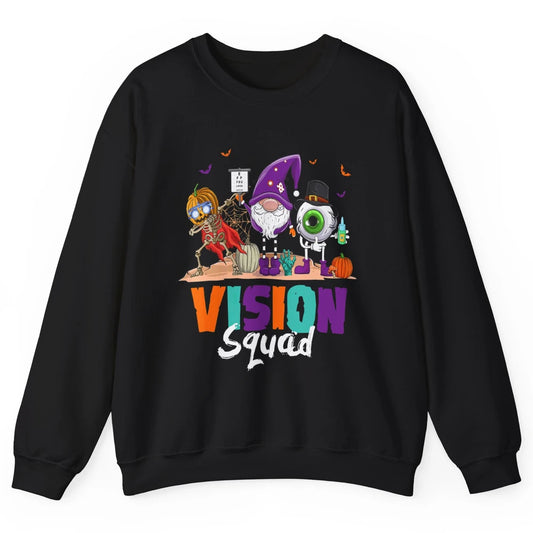 Vision Squad Optometry Optometrist Witch Halloween Spooky Unisex Crewneck Sweatshirt