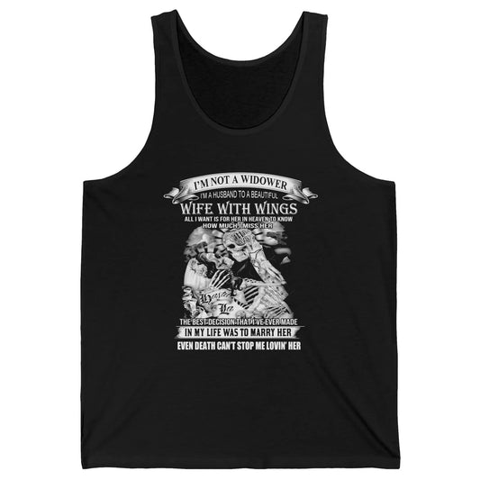 Wife In Heaven I'm Not A Widower Guardian Angel Wife Unisex Jersey Tank