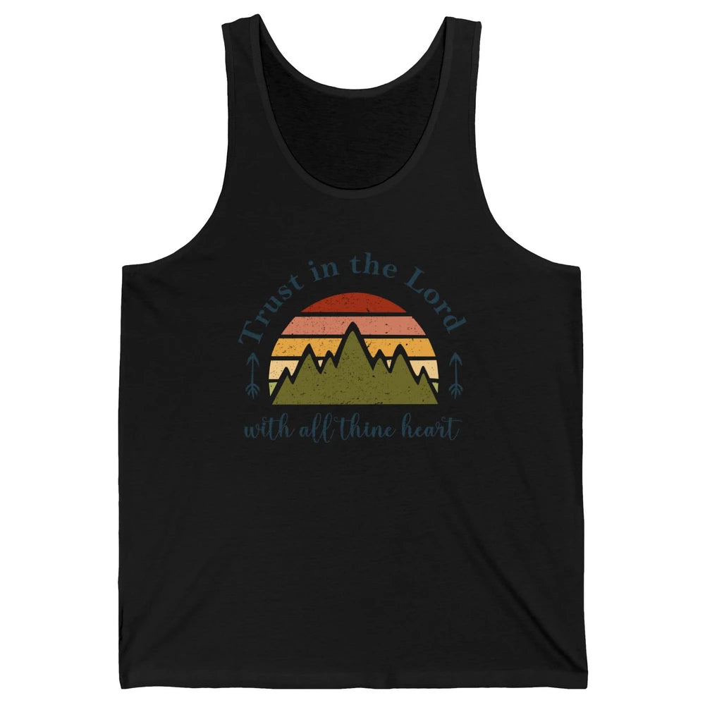 Vintage Trust In The Lord With All Heart Christian Religious Unisex Jersey Tank