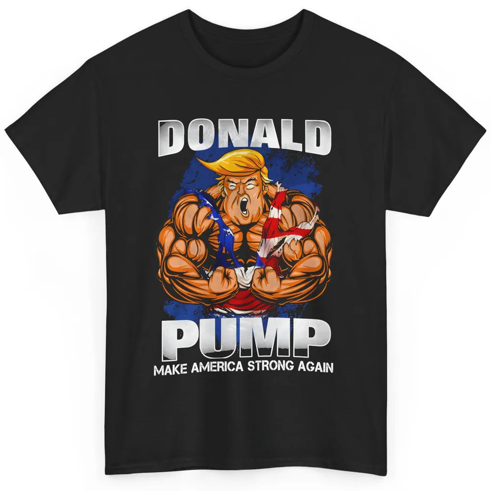 Donald Pump Weightlifter Make America Swole Again Trump 2024 Classic Unisex T-Shirt