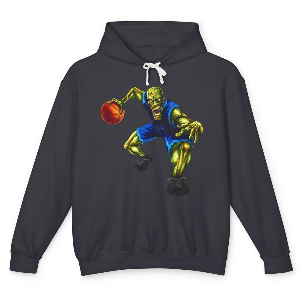 Zombie Basketball Halloween Basketball Players Scary Costume Unisex Lightweight Hoodie