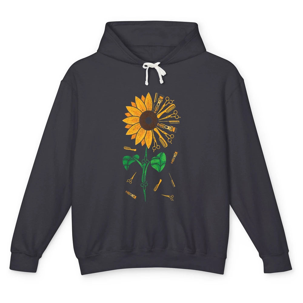 Barber Tool Sunflower Style Hairstylist Hairdresser Vintage Unisex Lightweight Hoodie