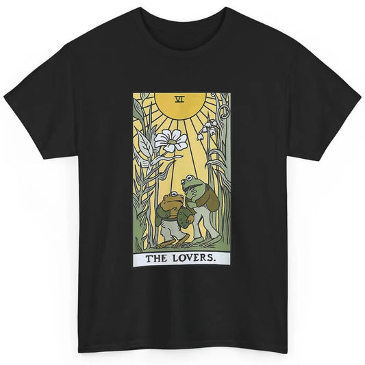 The Lovers Frog Toad Tarot Card Mystic Cottagecore Halloween Classic Unisex T-Shirt