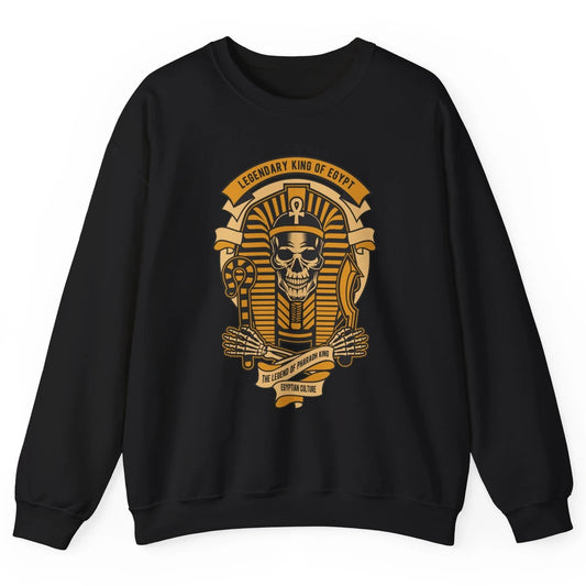 Ancient Egyptian Pyramid Golden King Tut Pharaoh Tutankhamun Unisex Crewneck Sweatshirt