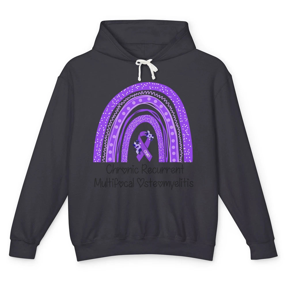 Chronic Recurrent Multifocal Osteomyelitis CRMO Rainbow Unisex Lightweight Hoodie