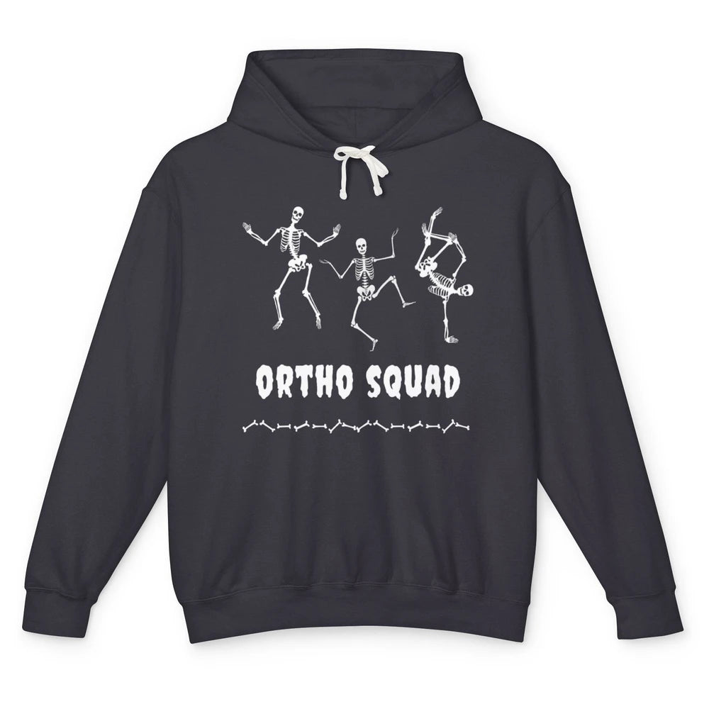 Ortho Nurse Squad Skeleton Orthopedic Nursing Appreciation Unisex Lightweight Hoodie