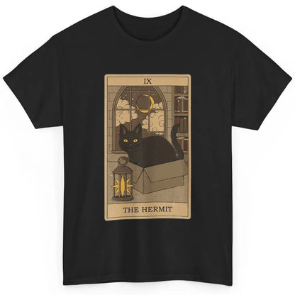 The Hermit Black Cat Tarot Card Reader Gothic Occult Cosmic Classic Unisex T-Shirt