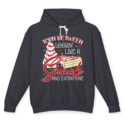 Christmas Tree Cake Torn Between Look Like a Snack Eat One Unisex Lightweight Hoodie