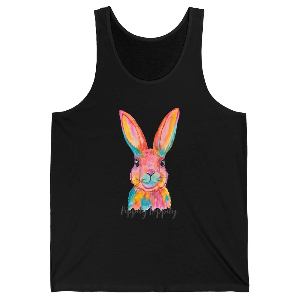 Watercolor Hippity Hoppity Bunny Dance Easter Rabbit Hip Hop Unisex Jersey Tank