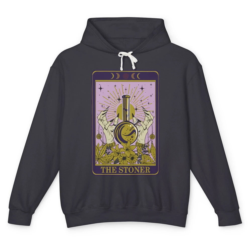 Vintage Witch The Stoner Tarot Card Weed Cannabis Marijuana Unisex Lightweight Hoodie