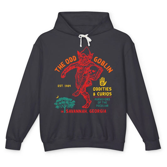 Vintage The Odd Goblin Est 1984 Oddities Savannah Georgia Unisex Lightweight Hoodie