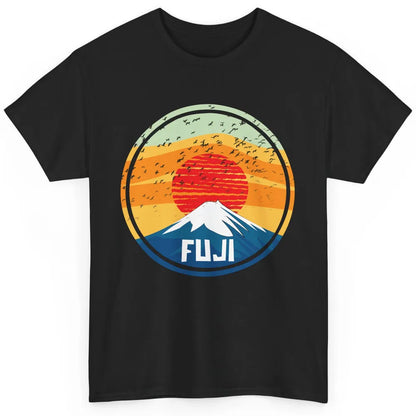 Vintage Sunset Mount Fuji The Highest Mountain In Japan Classic Unisex T-Shirt