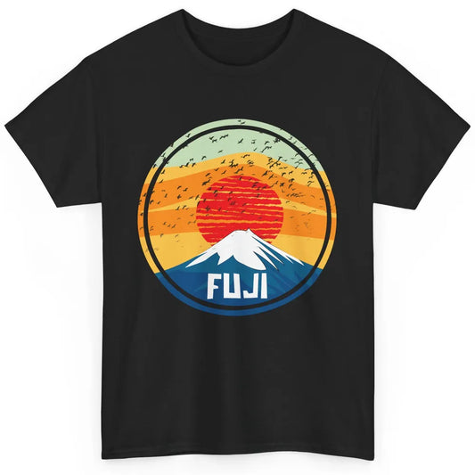 Vintage Sunset Mount Fuji The Highest Mountain In Japan Classic Unisex T-Shirt