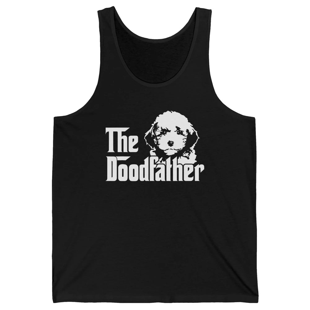 The Doodfather Funny Dog Golden Doodle Dad Fathers Day Puppy Unisex Jersey Tank