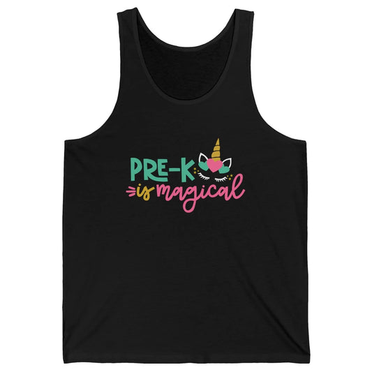 Unicorn Pre-K is Magical Preschool Squad Teacher Student Unisex Jersey Tank