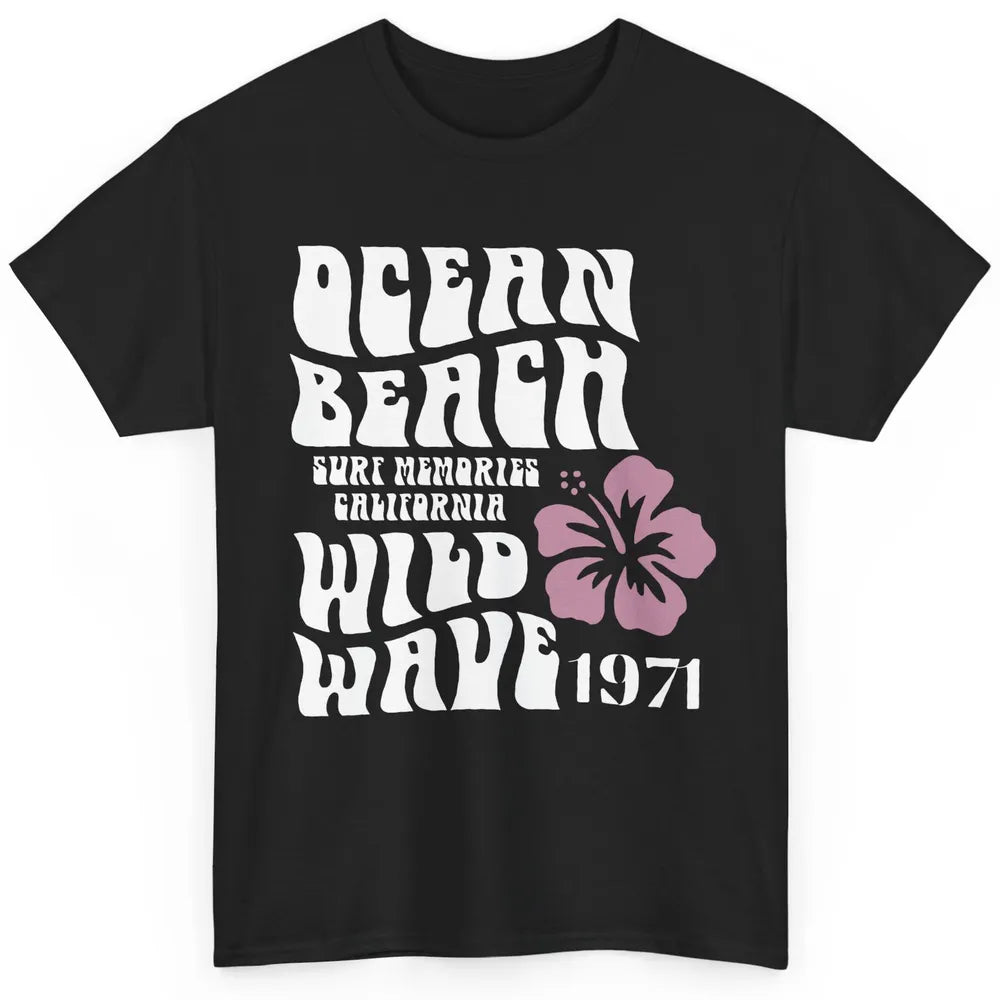 Surf Memories California Ocean Beach Wild Wave Summer Vacay Classic Unisex T-Shirt