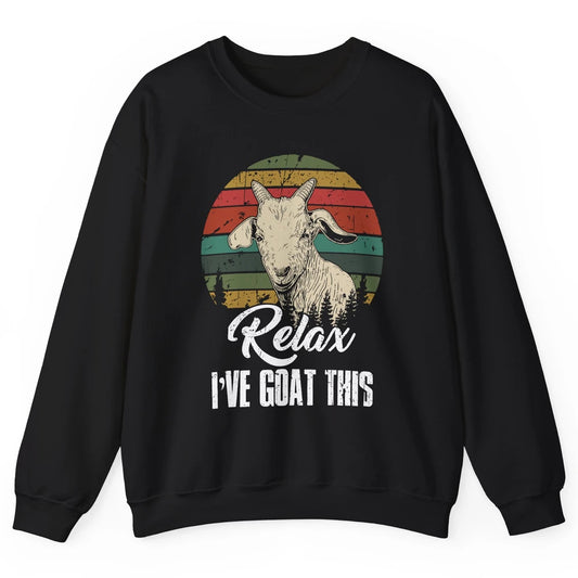 Vintage Goat I Goat This Farming Life Farmer Gift Men Women Unisex Crewneck Sweatshirt