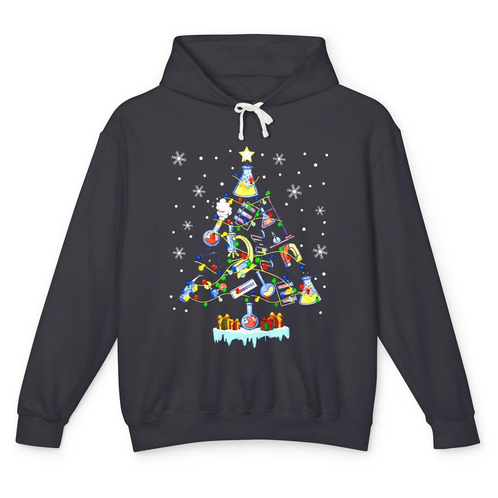 Laboratory Technician Christmas Tree Lab Tech Christmas Unisex Lightweight Hoodie