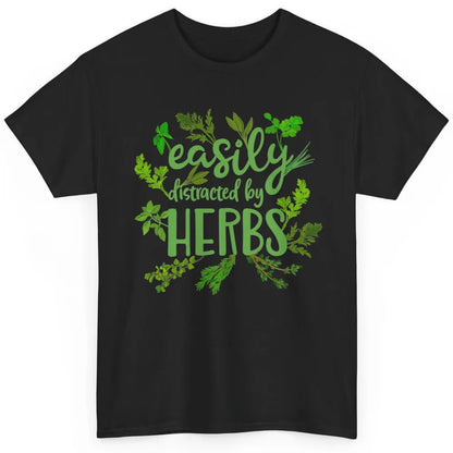 Easily Distracted By Plants Herbs Garden Medicine Botanical Classic Unisex T-Shirt