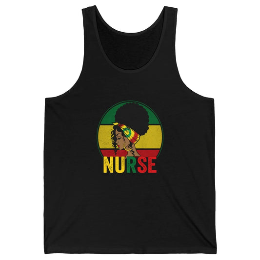 Black History Month Nurse Registered Black Women Medical Unisex Jersey Tank