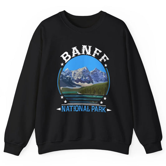 Banff National Park Canada Alberta's Rockies Nature Camping Unisex Crewneck Sweatshirt