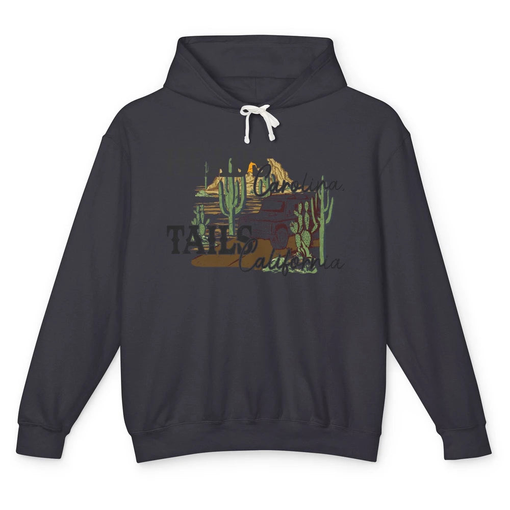 Heads Carolina Tail California Western Country Desert Cactus Unisex Lightweight Hoodie