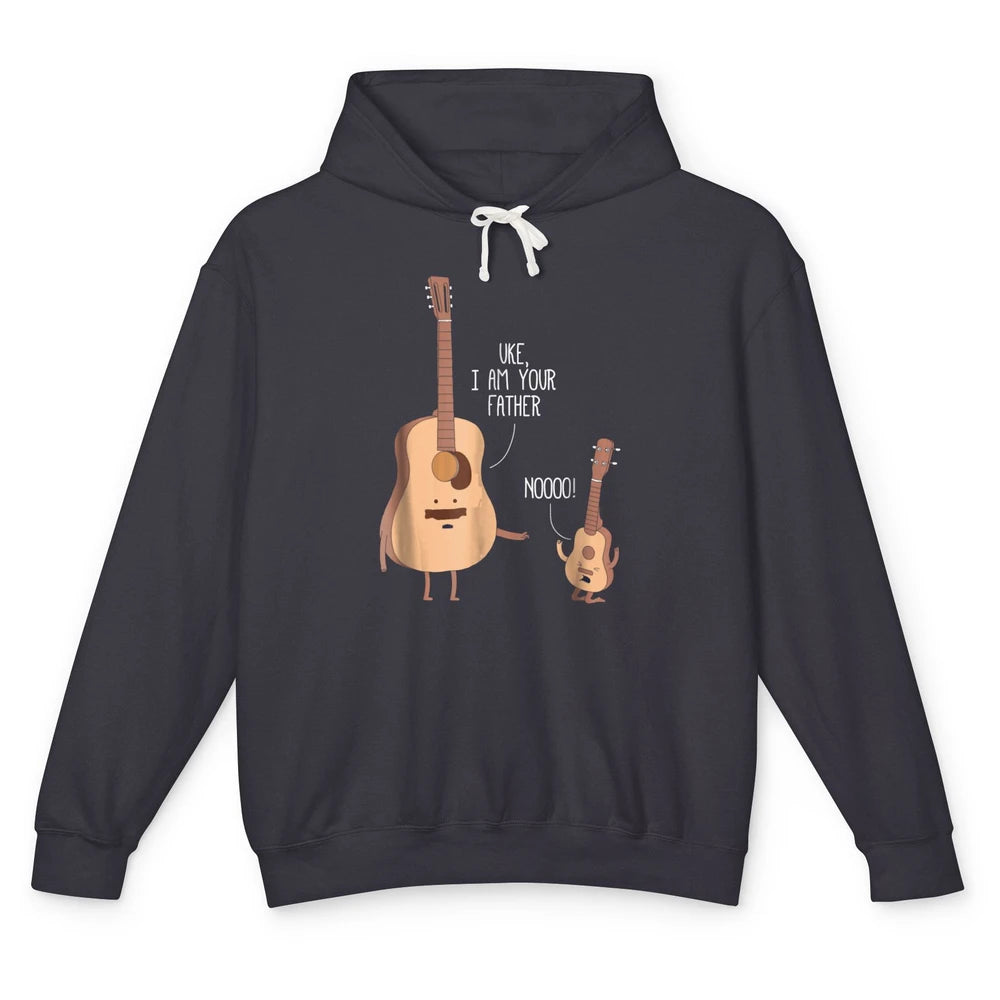 Funny Ukulele Im Your Father Guitar Guitarist Music Joke Pun Unisex Lightweight Hoodie