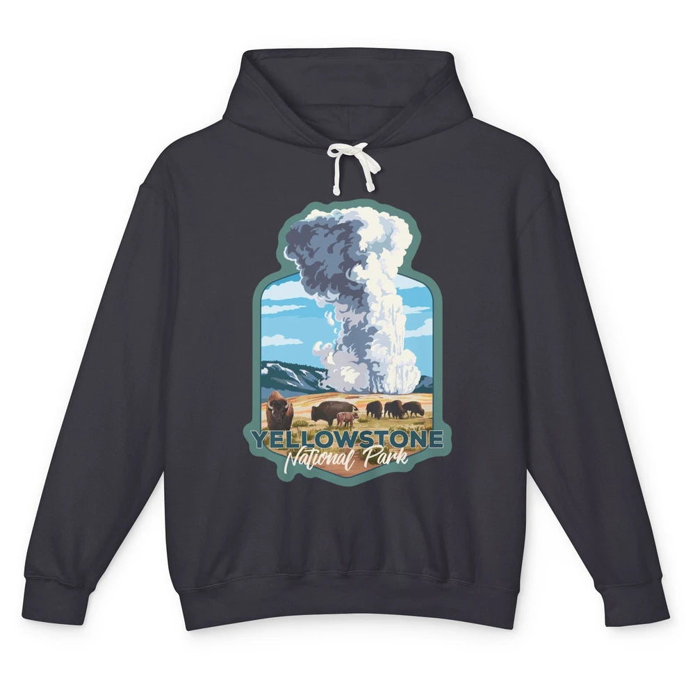 Yellowstone National Park Wyoming Old Faithful Nature Lovers Unisex Lightweight Hoodie